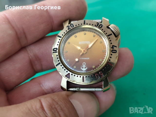 Механичен часовник восток 17 jewels, снимка 3 - Мъжки - 54289882