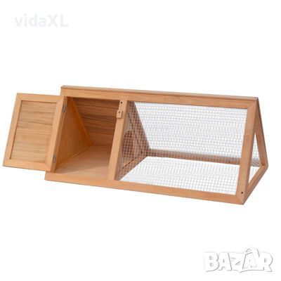 vidaXL Дървена клетка за зайци и други малки животни.SKU:170345