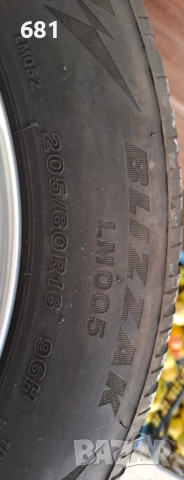 Лети джанти  5 108 16 с зимни гуми 205 55 16, снимка 6 - Гуми и джанти - 52459331