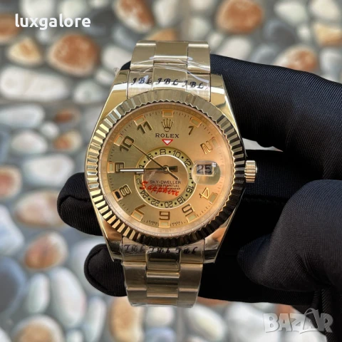 Мъжки часовник Rolex Sky-Dweller Gold с автоматичен механизъм