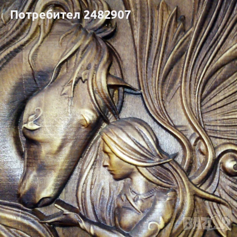 Релефно дървено пано , снимка 9 - Пана - 50987787