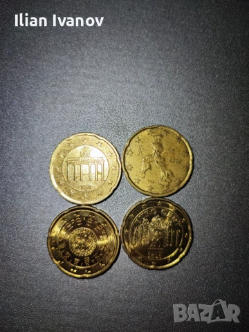 Евро монети от 2, 1, 0.5, 0.20, 0.10, 0.05, снимка 10 - Колекции - 53202752