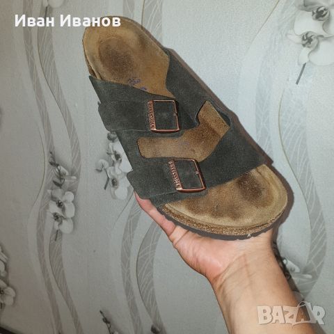 чехли  BIRKENSTOCK ARIZONA (MOCHA)  номер 43,5-44, снимка 13 - Мъжки чехли - 41324590