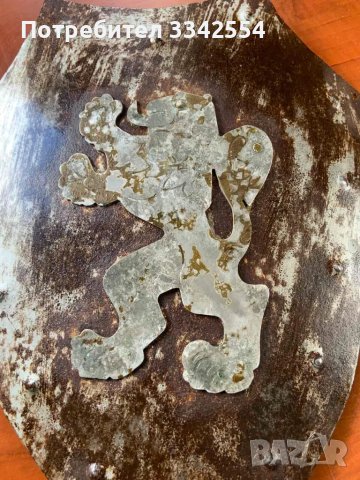 ГЕРБ ЩИТ ЛЪВ ЛАМАРИНА АПЛИКАЦИЯ ФИГУРА, снимка 1