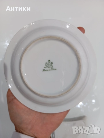 Порцеланов стар пепелник маркиран, снимка 4 - Други - 52496315