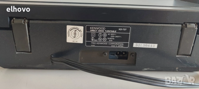 Грамофон Kenwood KD-727, снимка 7 - Грамофони - 52143571