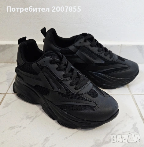 Черни дамски сникъри, снимка 6 - Маратонки - 53922423