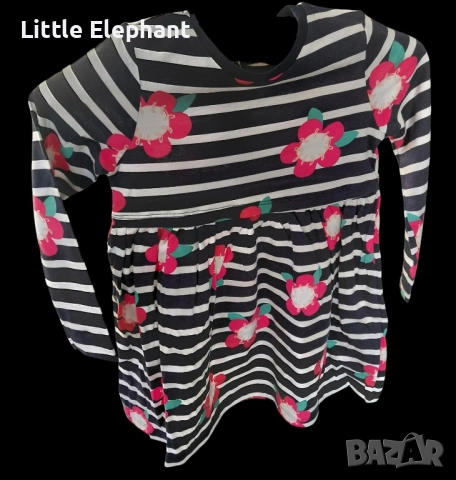 Рокличка за 5-6 год мом цветя и райе,колекция"Flowers",Англия/нова, снимка 2 - Детски комплекти - 51875839