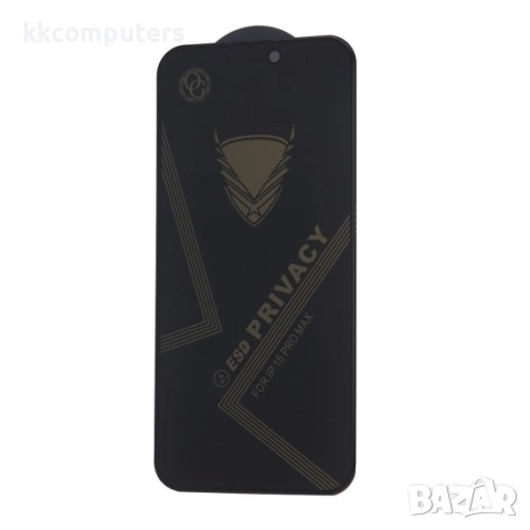 Стъклен протектор за дисплей OG Premium Privacy с цяло лепило, За iPhone 17 Air (6.9), Черен, снимка 4 - Фолия, протектори - 51825507