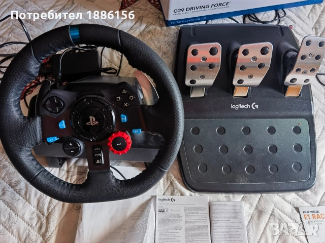 logitech g29 перфектен, снимка 6 - Други игри и конзоли - 53872166