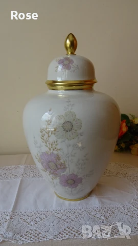 Голям винтидж джинджифилов буркан, ваза с капак-PRM Jaeger , снимка 17 - Вази - 51170226