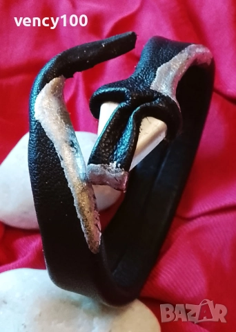 Дамски гривни от ест. кожа, снимка 5 - Гривни - 52857329