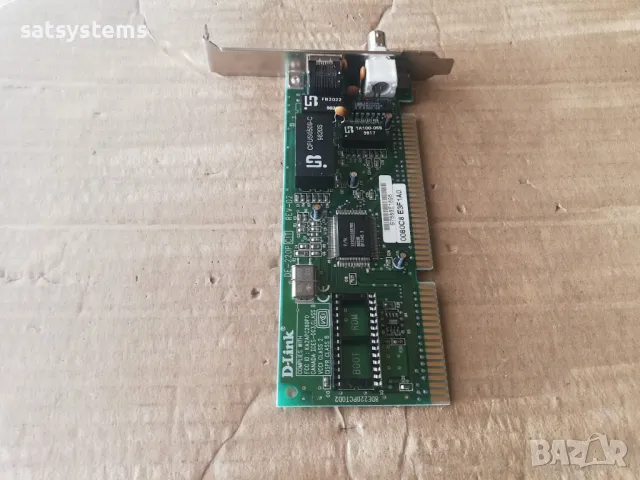 D-Link DE-220P REV-D2 16-bit ISA Network PC Controller Card , снимка 6 - Мрежови адаптери - 47885254