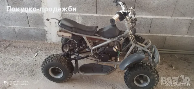 детско бензиново атв 49 кубика at pocket bike плюс един за части, снимка 5 - Други спортове - 49293391