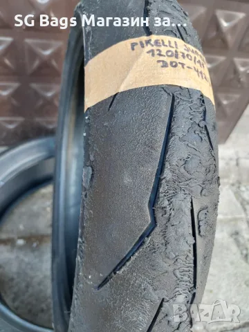 Pirelli supercorsa 190/55/17 & 120/70/17 , снимка 6 - Гуми и джанти - 47353449