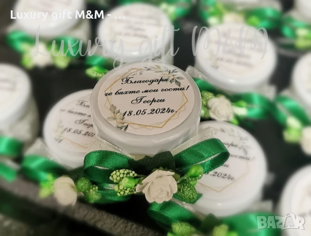 Подаръци за гости -  бурканчета със свещ, снимка 3 - Подаръци за кръщене - 36079607