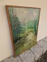 Иван Кънчев- масло пейзаж платно автор- 1970 г., снимка 6