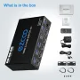 USB 3.0 HDMI KVM превключвател 4 компютър 1 монитор 4K 60Hz SPDIF L/R Extractor - USB превключвател, снимка 2