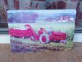 Метална табела кола трактор ремарке прибиране реколта нива, снимка 1