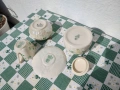 Belleek Ирландия фин ръчно рисуван порцелан Комплект 1 , снимка 6