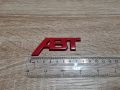 червена емблема Ауди АБТ Audi ABT малък размер, снимка 2