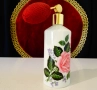 Порцеланова бутилка за парфюм Ilona Western Germany,роза. , снимка 2
