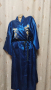 XL/XXL Синьо сатенено /халат /кимоно с бродерия дракон , снимка 9