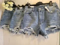 панталонки деним с камъни , снимка 3