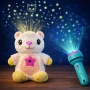 Плюшена играчка с нощна лампа 2в1 + детски фенер-проектор със светлинни картинки, снимка 5