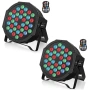 Акумулаторни LED прожектори RGB 36W DMX Sound Active с дистанционно, снимка 1