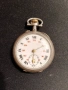 Швейцарски джобен часовник с посребрени капаци 1905г. - 10 РУБИНА, снимка 12