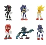 6 броя фигурки на Sonic The Hedgehog, Super Sonic Metal, Sonic Knuckles, Shadow Werehog Соник, снимка 1