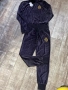 Нов плюшен тъмно син сет комплект ат две части спортен елегантен костюм, снимка 5