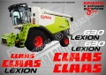 CLAAS Lexion 570 стикери надписи, снимка 6