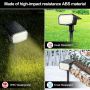 Соларни прожектори за външна градина 4 бр., 65 светодиода, 3 режима на осветяване, водоустойчиви, снимка 5