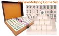 Комплект за маджонг LANYOTA, комплект за игра на китайски маджонг с куфар за носене, снимка 1 - Настолни игри - 45650831