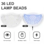 Професионална UV/LED Лампа за Маникюр New 5 Plus SUN 72W – Висока Мощност, Интелигентна Защита и 36 , снимка 2