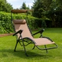 Сгъваем градински шезлонг с нулева гравитация и сенник – комфорт за пълна релаксация, снимка 12