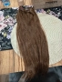 Естествена коса 50см.80гр.с клипси , снимка 4