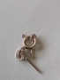 Сребърна карабинка закопчалка 43963, снимка 4