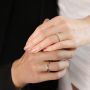 Meissa Комплект от два сребърни пръстена за двойка за годеж, сватба, годишнини, снимка 6