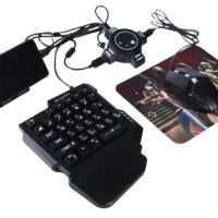 🎮📱 Геймърска мишка и клавиатура за телефон, смартфон, таблет - комплект VIDGES адаптер за PUBG COD, снимка 2 - Клавиатури и мишки - 45466723