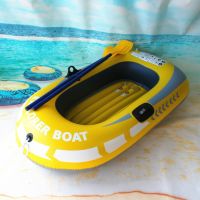 Едноместна надуваема каучукова лодка с PVC защита, помпа и гребла , снимка 1 - Водни спортове - 45456719