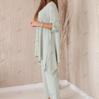 Дамски комплект блуза + панталон с висулка, 4цвята , снимка 4 - Комплекти - 45577598