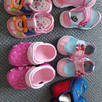 детски летни обувки 21, 19, сандали 21, крокс 20, пантофи 20, снимка 1 - Бебешки обувки - 45404952