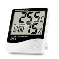 Термометър HTC-1, измерващ температура и влажност, функция аларма, снимка 1 - Друга електроника - 45018341