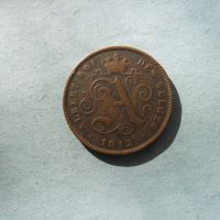 2 цента 1912 г. Белгия , снимка 2 - Нумизматика и бонистика - 45210211
