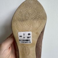 Бежови токчета, снимка 3 - Дамски обувки на ток - 45160114