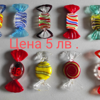 Стъклени бонбони , снимка 2 - Декорация за дома - 44971448