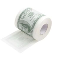 Забавна тоалетната хартия-100 доларова банкнота, снимка 1 - Подаръци за жени - 46104288